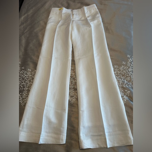 White linen trousers - Picture 2 of 4